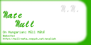mate mull business card